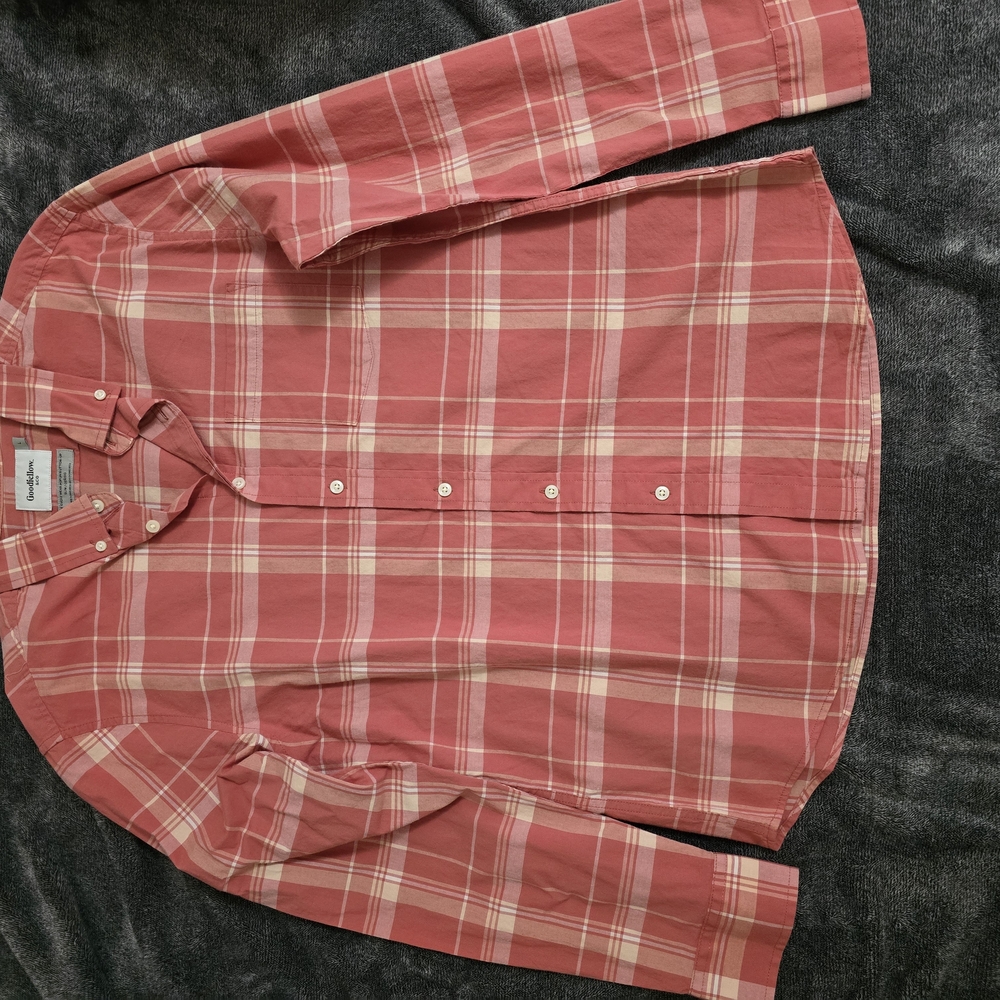 Goodfellow & Co Red Casual Button Down Shirt